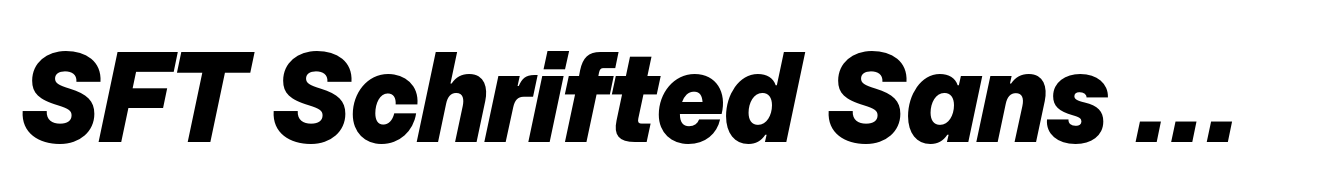 SFT Schrifted Sans Compact ExtraBold Italic